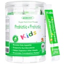 ZEBORA Copii Probiotic & Prebiotice Praf Vârsta 3+ Sprijin pentru copii Digestive și Sistem imunitar cu sursă naturală, Promovează Relief constipație, non-GMO, Gluten-Free, 30 Pachete cu 5 miliarde CFU
