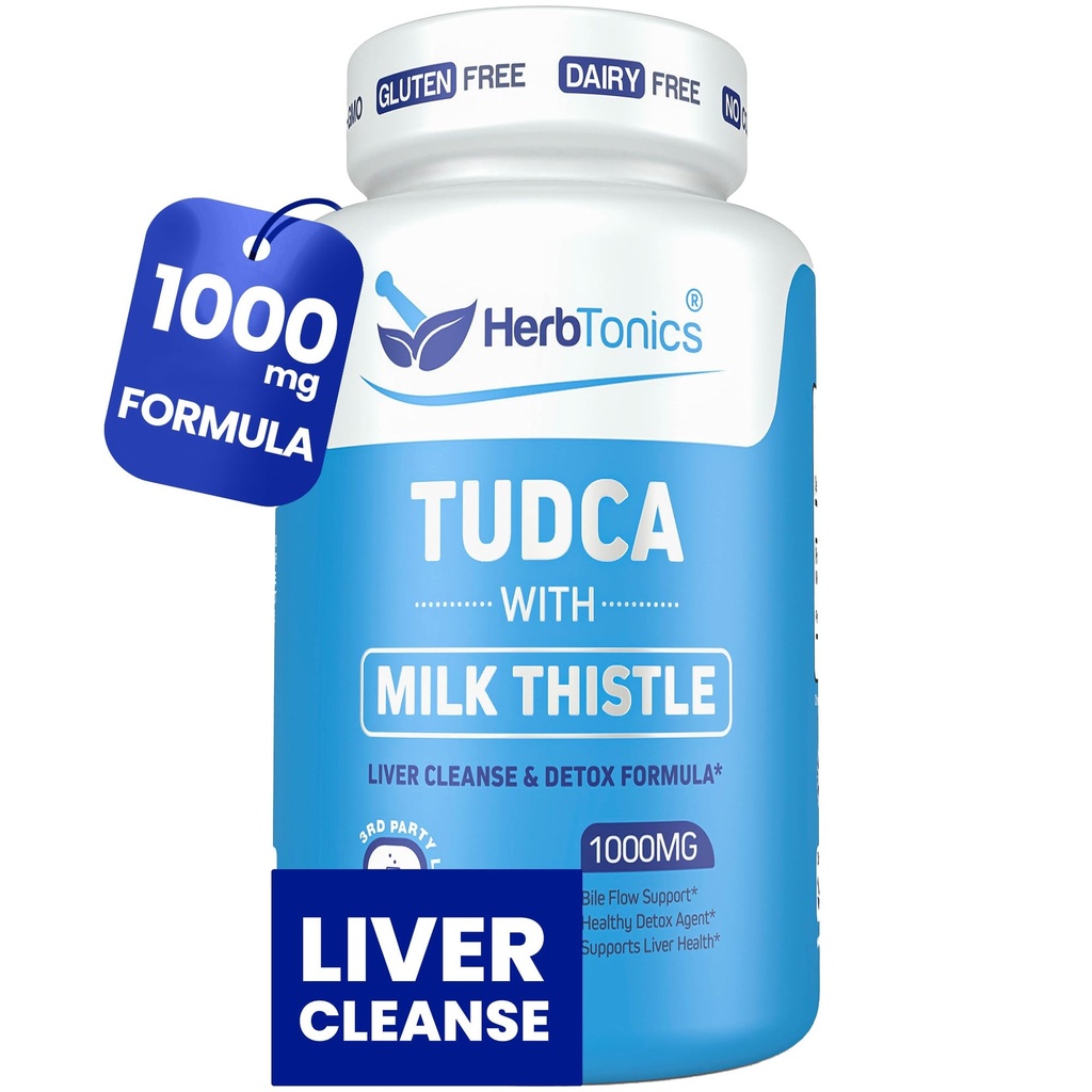 Herbtonics TUDCA 1000mg Dezintoxicare hepatica si suport vezica biliara 