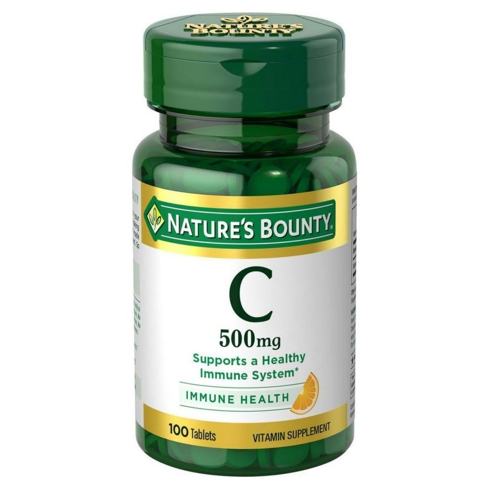 Natura's Bounty Vitamina C 500 mg comprimate 100 ea (Pachet de 6)