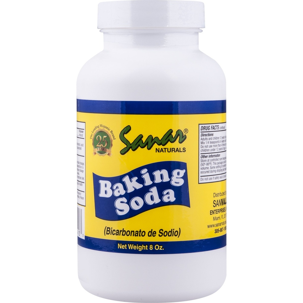 Sanar Naturals coace Soda, 8 oz - Pentru suport digestiv ca Antiacid, Gătit, Curățare, Deodorizare, & Mai