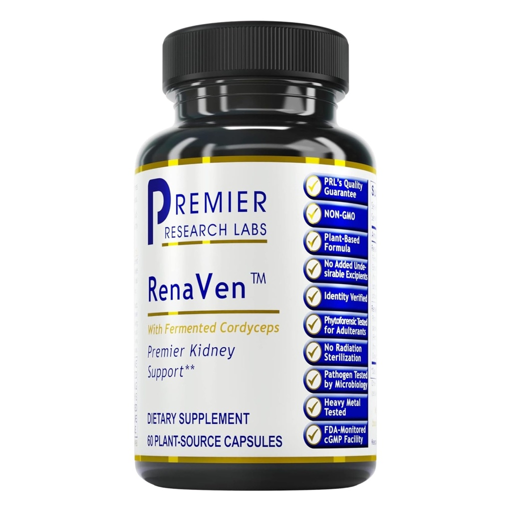 Premier Research Labs RenaVen - Premier Rinichi Suport pentru Rinichi Curățare Detoxifiere și Reparații 