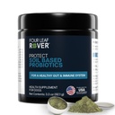 Four Leaf Rover Protejează - Probiotice pentru câini - Veterinare Formulate - cu prebiotice naturale și antioxidanți - Detoxifiere și sănătate gută - 30 zile de aprovizionare mare câine
