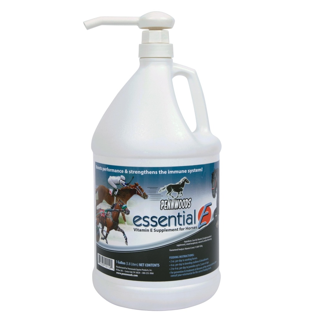 Pennwoods Essential E: Equine Vitamina E Supliment pentru sanatatea cailor, performanta, recuperare si nutritie - 1 Gallon