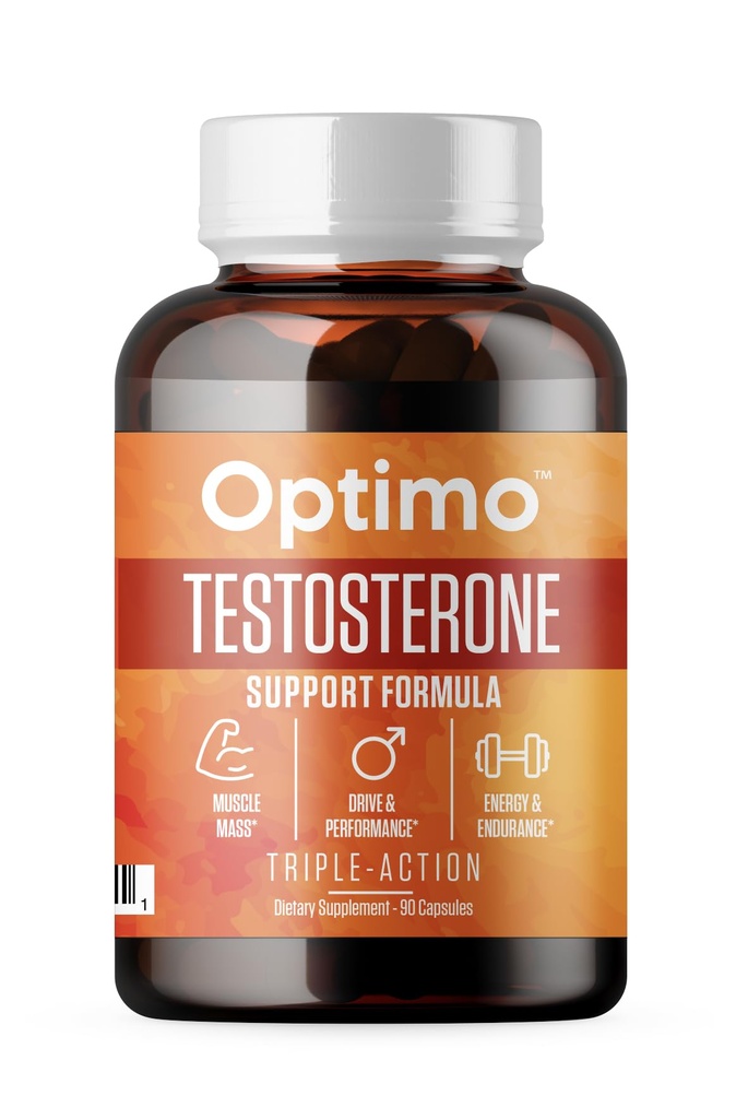 Testosteron Booster Supliment pentru bărbaţi & Femei 9 Ingrediente cheie Tongkat Ali, Tribulus, Schinduf, Ashwagandha, Maca, Boron, Zinc, VIT D, DAA - 90 capsule