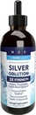 Alkaline Structurate Silver Liquid 30ppm - Advanced Immune Support Picături lichide - Extra Putere Calibri Silver Minerale Suplimente - Made in USA (4 oz)