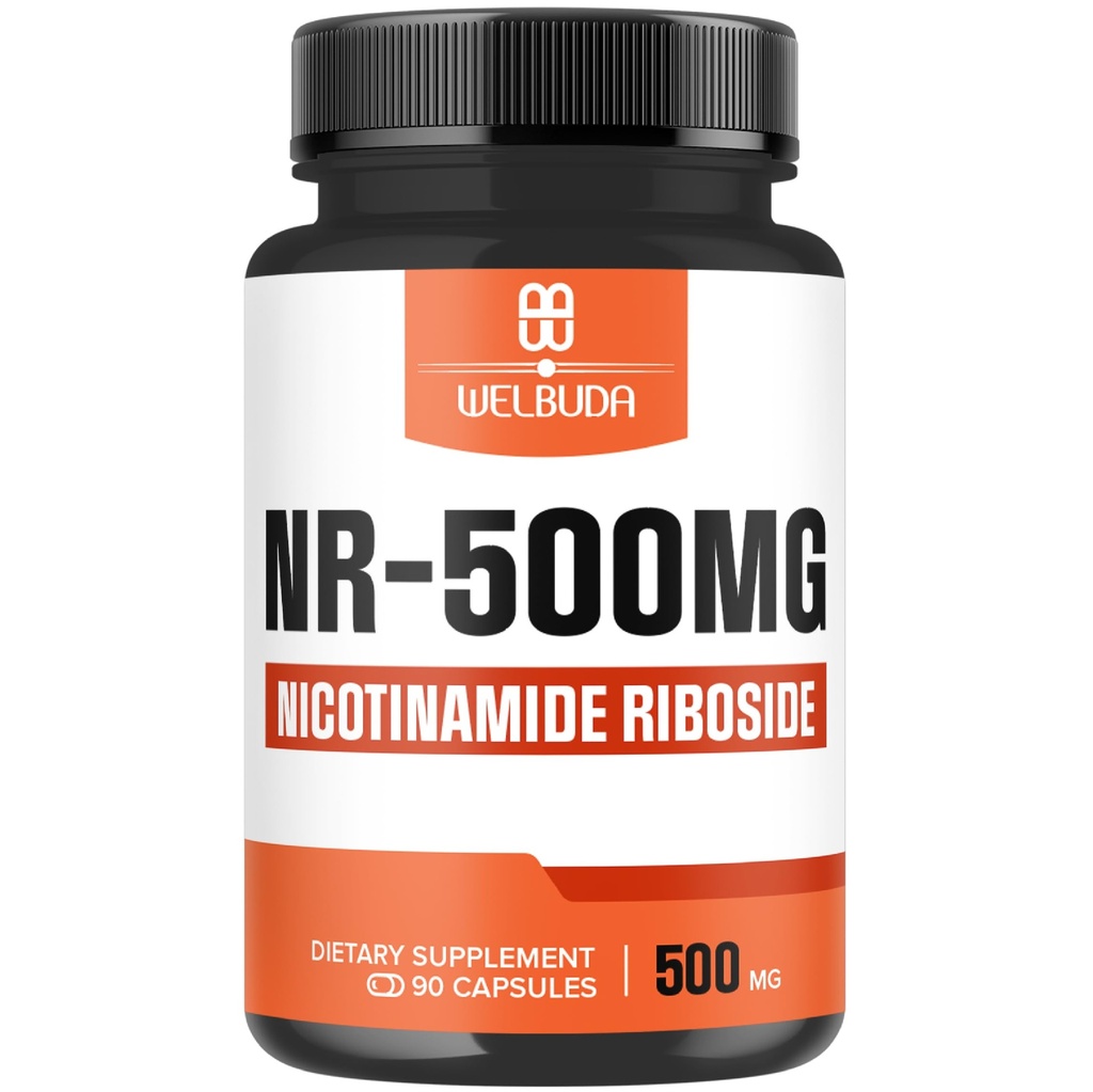 NAD. Supliment cu Nicotinamidă Ribozide 500mg - Cellular Energy & Reparații, Îmbătrânire Sanatos, Wellness - 90 capsule - 3 luni de aprovizionare