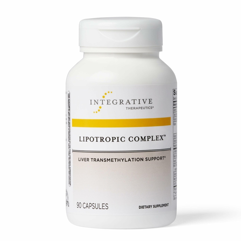 Complexul de terapie integrativă Lipotrop - Suplimentul de sprijin pentru ficat pentru adulți* - Include muls de lapte și vitamina B6 și B12 - Gluten-Free & Dairy-Free - 90 Conte (45 Serviri)