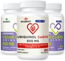 CoQ10 600 mg 1CPS Bundle cu 800 mg Liposomal CoQ10 Ubichinol Supliment 2PCS