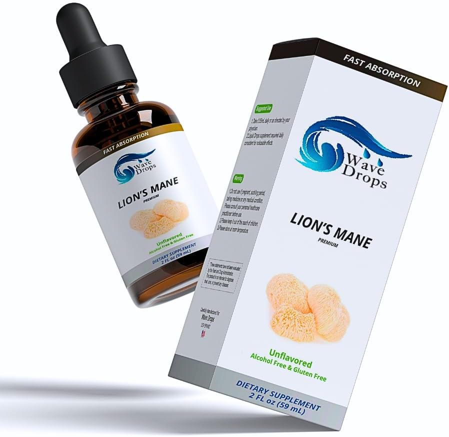 Lion Liquid Drops Lions Mane Suplimentul pentru 