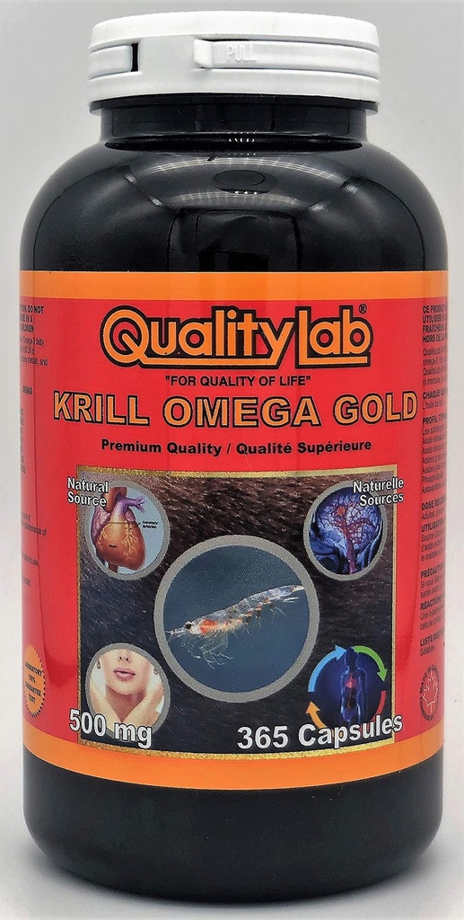 Krill Omega Gold 500 mg 365 capsule (Fabricat în Canada)