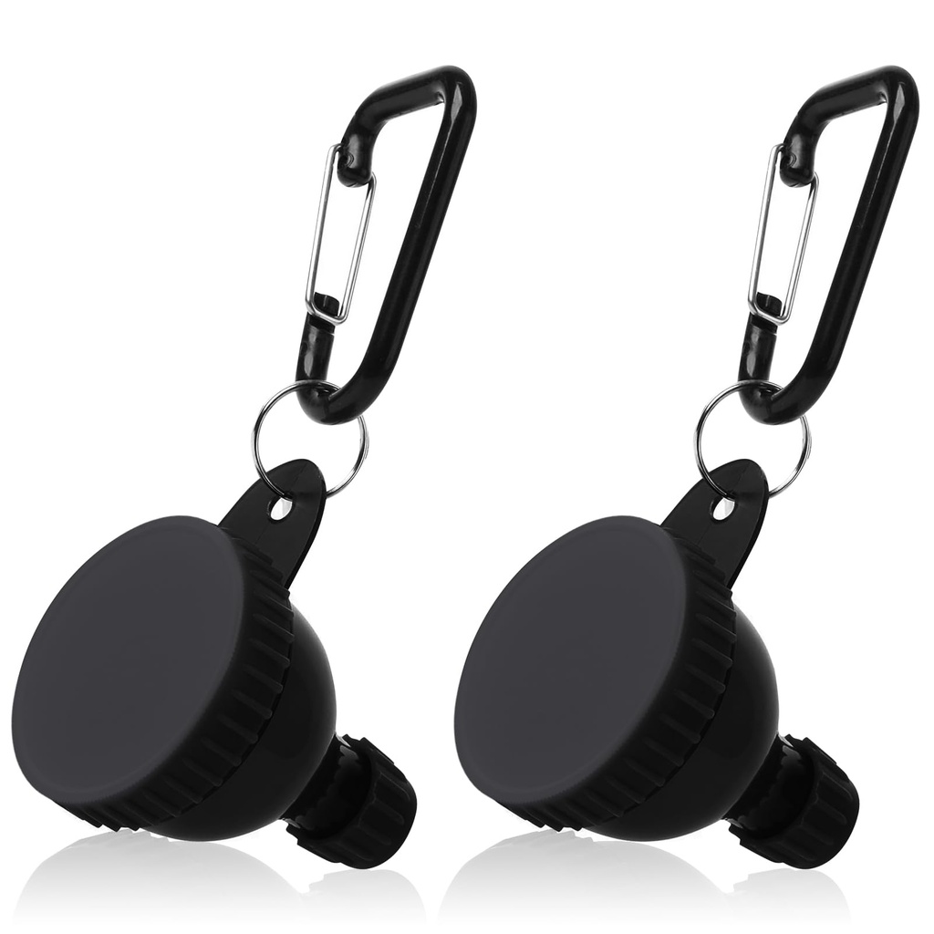 2 PC-uri Container cu pulbere de proteine, container portabil cu pulbere de proteine, Funnel cu pulbere de proteine, Funneluri cu flacon de apă pentru amestecuri de pulbere, Pre Workout / Supliment de gimnastică Keychain Funnel (50ml)