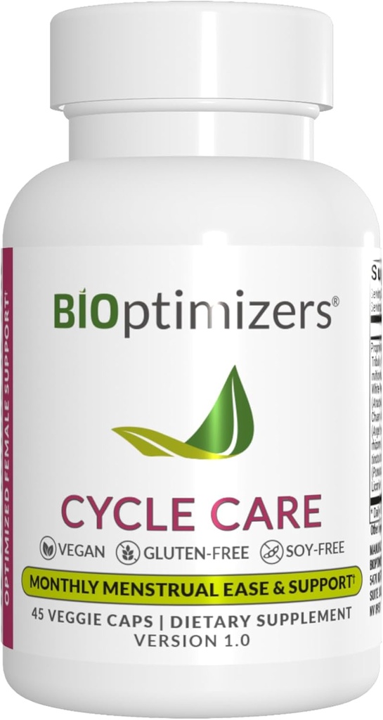 BIOptimizatoare - Suport Ciclu - Supliment de suport pe perioada pentru femei - Blooting and Cramping Menstrual Relief - 45 Capsule