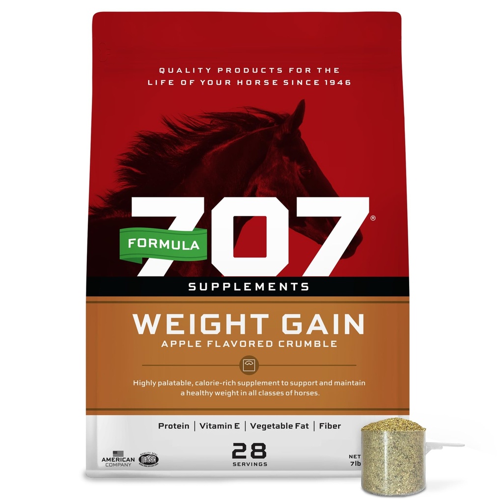 Formula 707 Greutate Gain Crumble Equine Supliment, 7 lb sac 