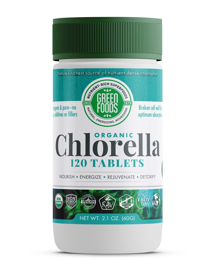 Alimente ecologice Chlorella 500 Mg, 120 Conte