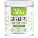 Super Greens Powder Organic Blend: non-GMO Supliment, Include Spirulina, Alfalfa, Spanac, Probiotice, Enzime Fibra și Digestive, Fără îndulcitori artificiali, 30 Serviri