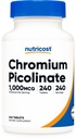 Crom nutricost 1000mcg, 240 comprimate - Gluten gratuit, non-GMO