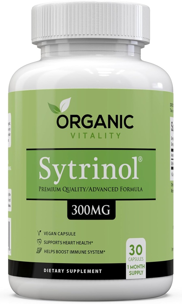 Premium Sytrinol Supliment - 300 mg de Sytrinol pur per servire - 30 Capsule vegetale - Sprijină sănătatea dumneavoastră generală