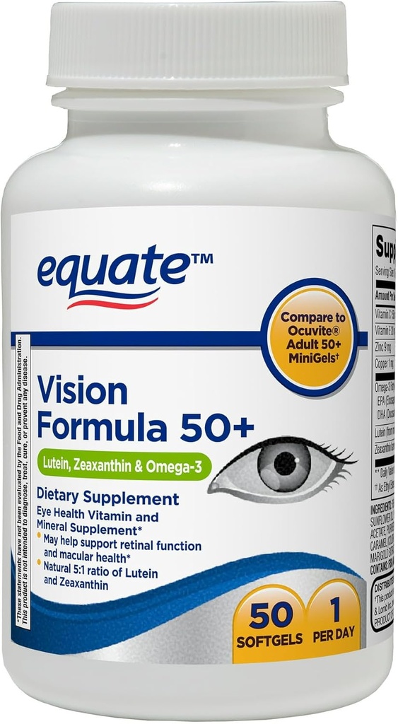 Convergenta Vision Formula 50+ Geluri moi Supliment alimentar, 50 Conte