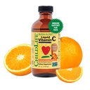CHILDLIFE ESENȚIALE Vitamina lichid C - supliment lichid pur vitamina C pentru copii, copii mici, & Bebeluși, suport sistem imunitar, aroma portocaliu natural, 4 Fl Oz (Pachetul de 1)