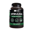 Ingrediente originale Pure Spirulina (365 capsule) No Magneziu sau Rice Fillers, întotdeauna pură, Lab verificat