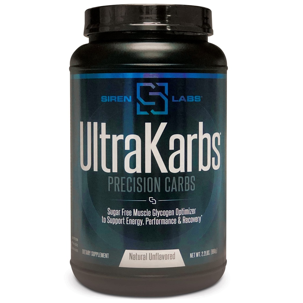 Siren Labs Ultra Karbs Mass Gainer Post Workout Muscle Builder Sanatos Carb Încărcare - Carbohidrat Blend cu KarboLyn - mai multă energie, recuperare mai rapidă - Greutate Gainer pentru bărbați (40 Serviri)