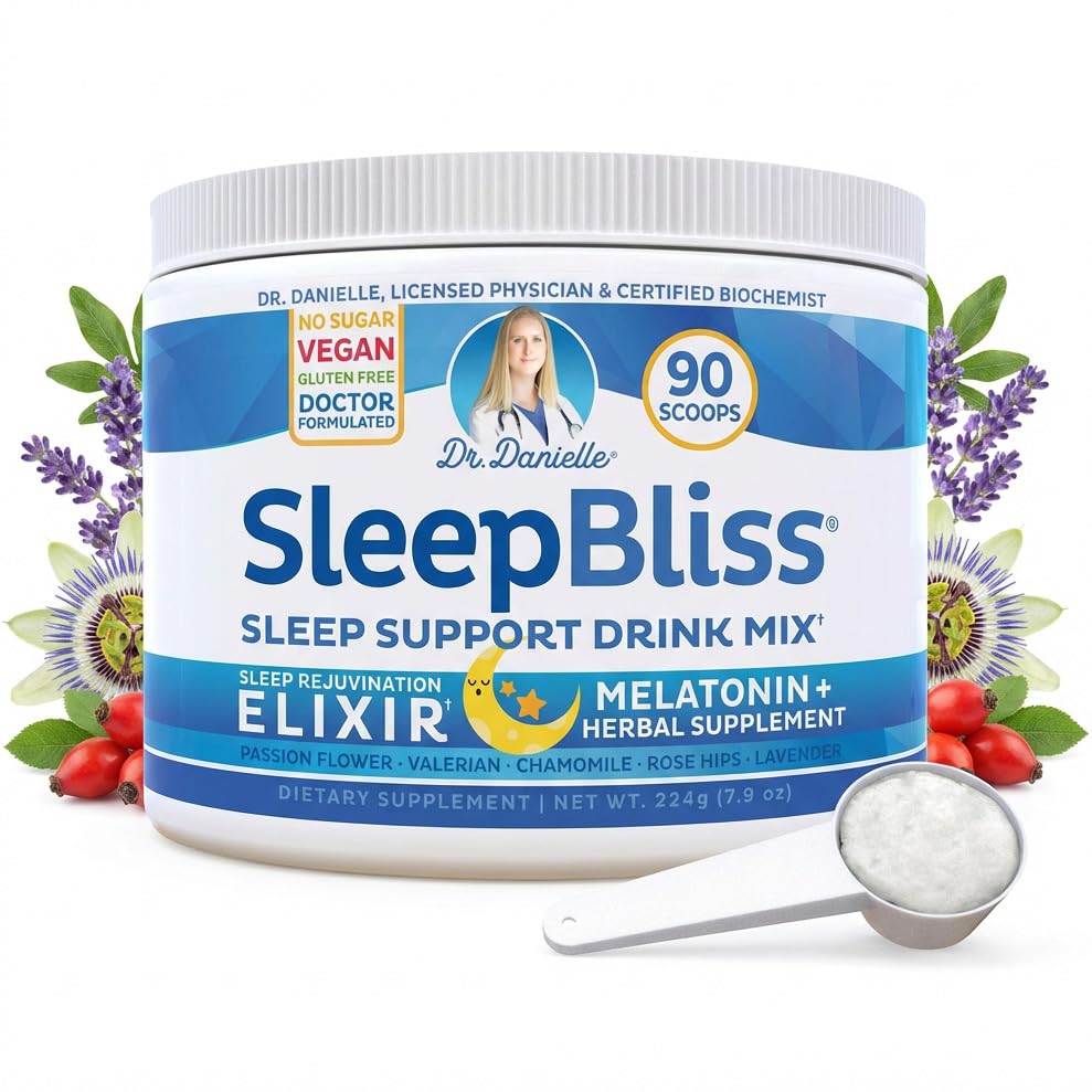 Doctor Danielle Sleep Bliss - Toate naturale Melatonin somn Supliment, Suport & Relief Drink Mix