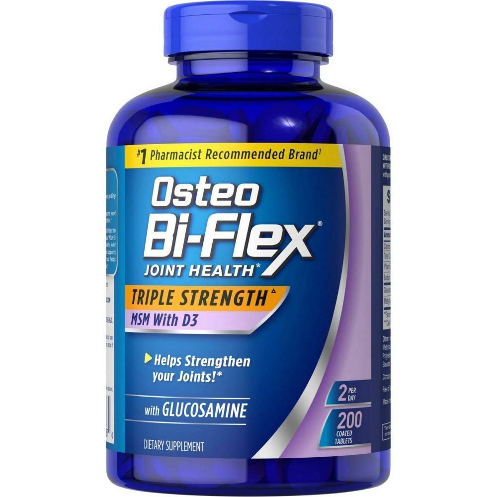 Osteo Bi Flex Supliment Glucosmine 1500 Mg Vitamina D 1000UI (200cont), 200Count 1 cutie