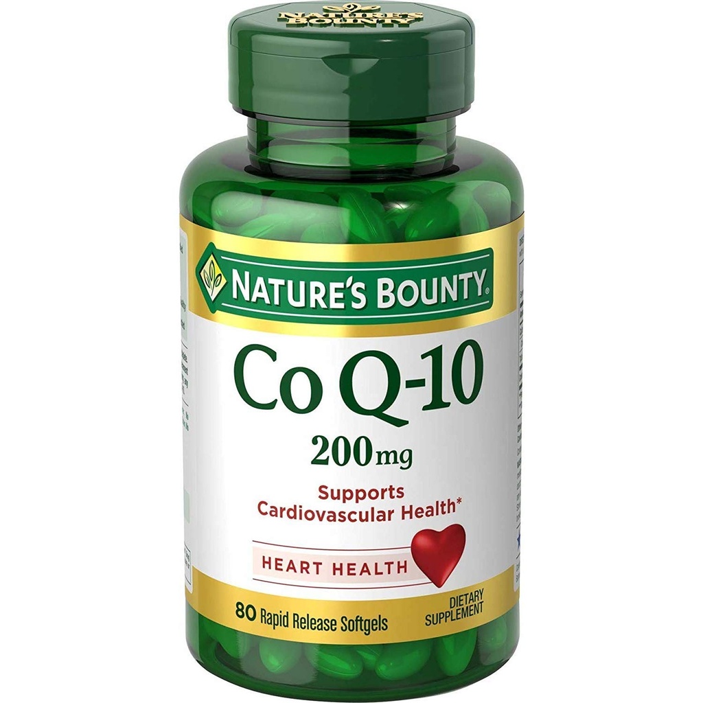 Natura's Bounty Co Q-10 Extra Force 200 mg Softgels 80 ea (Pachet de 3)
