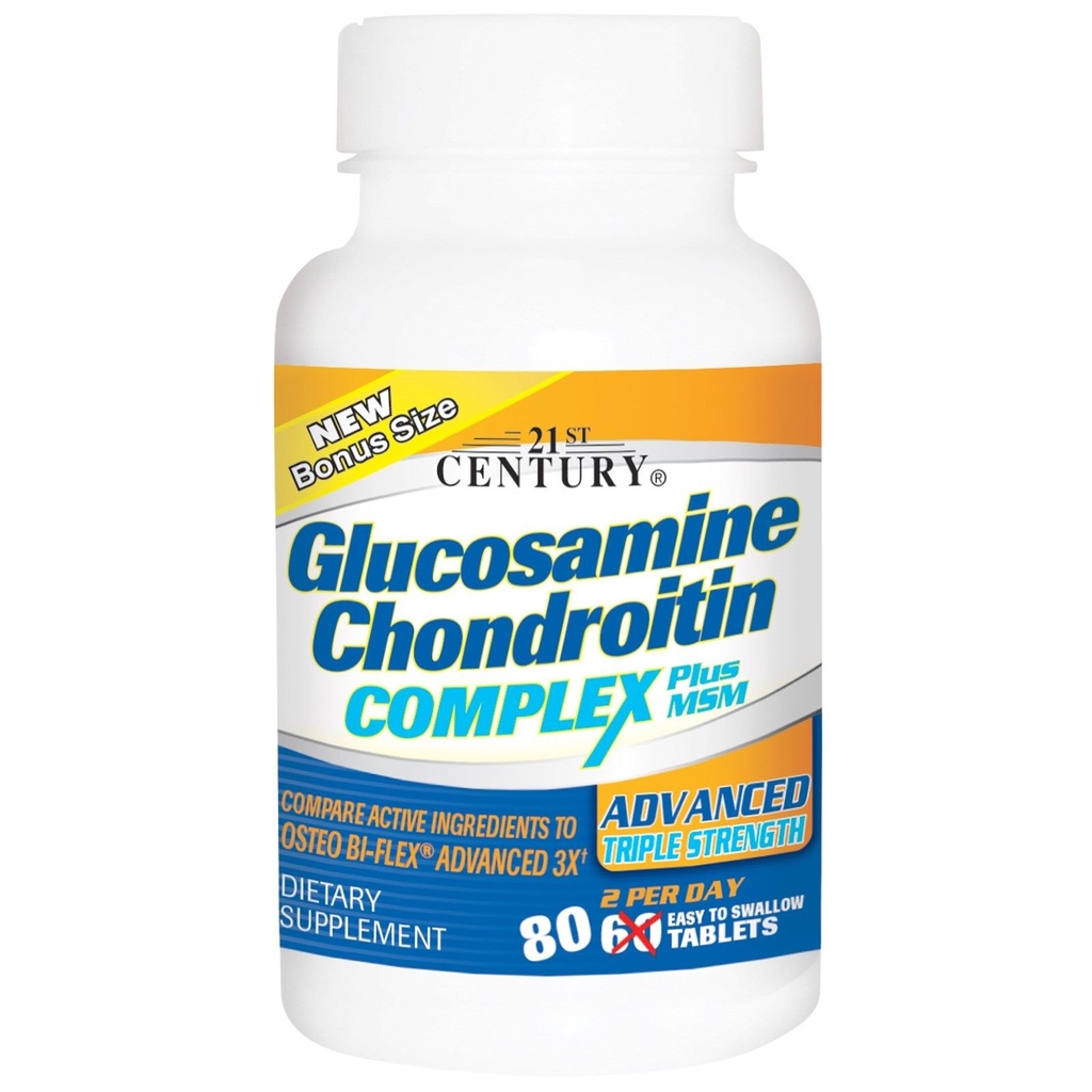 Glucosamină Complex Chondroitin Plus MSM, Advanced Triple Force, 60
