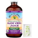 Lily of The Desert Aloe Vera Juice, Conservative Free - Whole Leaf Aloe Vera Drink with Natural Vitamins, Digestive Enzymes for Gut Health, Stomac Relief, Wellness, Glowing Skin, Gelly Sachet inclus