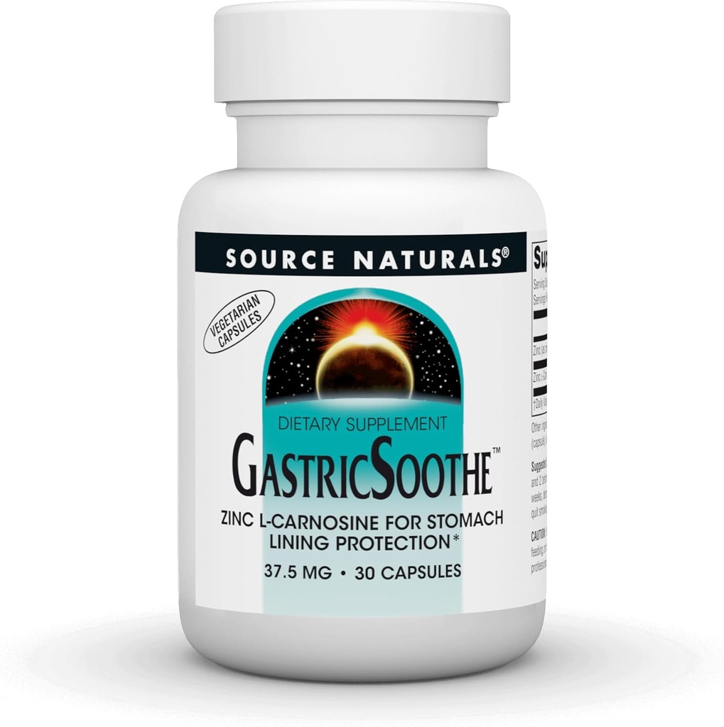 Source Naturals GastricSoothe Zinc L-Carnosine* - 30 Veggie Caps