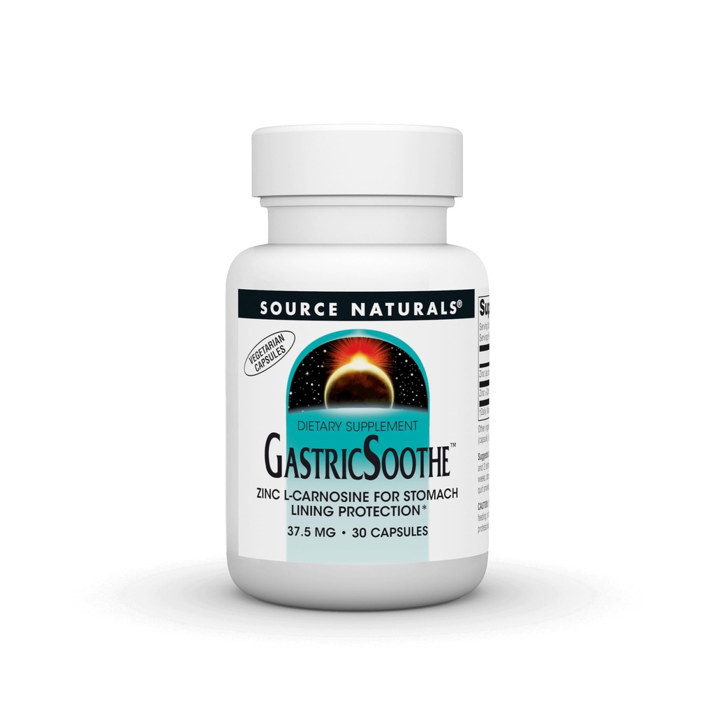 Sursa Naturals GastricSoothe Zinc L-Carnosine* - 30 Veggie Caps