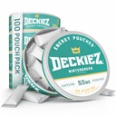 Deckyez Energy Pouchs, 5 cutii (100 pungi), Sugar Free Cafeine Supliment, Cafele & Energy Drink Alternative, 50mg Cafeine Poches, Wintergreen Flavor