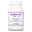 Optimox Iodoral 50 mg Supliment - Tablete cu iod de potasiu, Suport tiroidian, Vitamine şi Minerale zilnice, Soluţia de iod Lugol - 30 Conte.