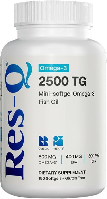 Res-Q 2500 TG Omega-3 Capsule cu ulei de pește Mini Gel
