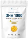 Omega 3 Ulei de pește DHA Suplimente 1000mg cu EPA 500mg, 200 Softgels 