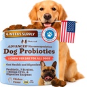 Natural Dog Company Gut Health & Canin specific Probiotice Chews, 1 Daily Chew pentru toți câinii, Prebiotice și enzime digestive pentru digestia, gaz, Loose Stool, Immune System & suport Bowel