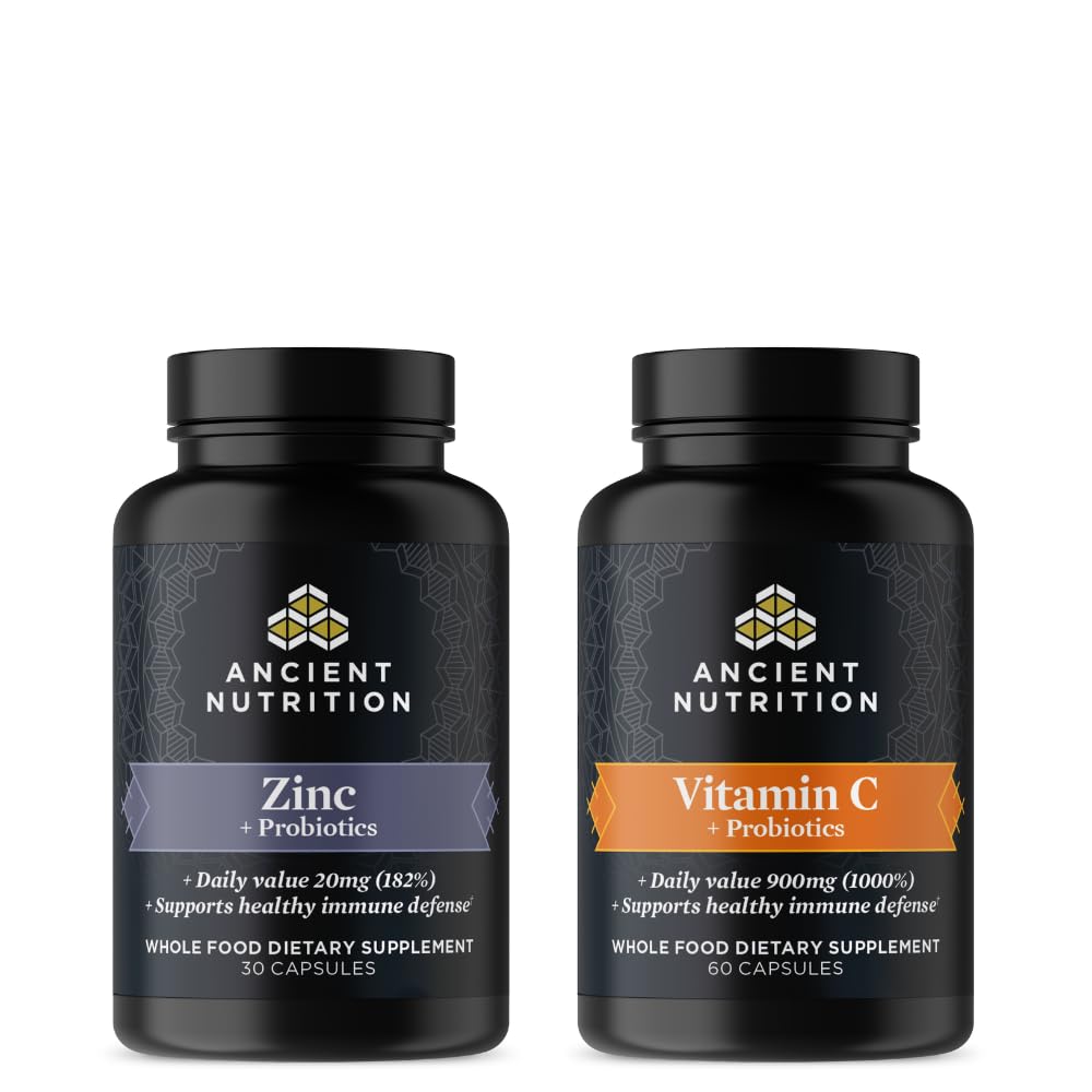 Nutriție antică Zinc 30 Număr + vitamina C (conte 60)