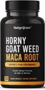 Natgrown Horny Goat buruieni și Maca Root Extras Supliment pentru bărbați și femei (Extractul de epimediu, Hornygoatweed) Capsule Vegane -120 Ct