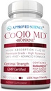 Stiinta aprobata CoQ10 MD - Rezistenta suplimentara 300mg CoQ10 pure cu BioPerine® pentru absorbtie mai rapida - Suport optim 