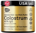 Premium Colostru Suplimentul superior IgG pentru sanatate gutoasa, Suport Imun si Superfood de recuperare, Anti-Vârstă - Pudră pură de iarbă-Fed