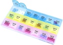 INVODA Weekly Pill Organizator 3 ori pe zi Pilula Caz mare Medicina Planificator 7 zile supliment pastile pentru vitamine ulei de pește