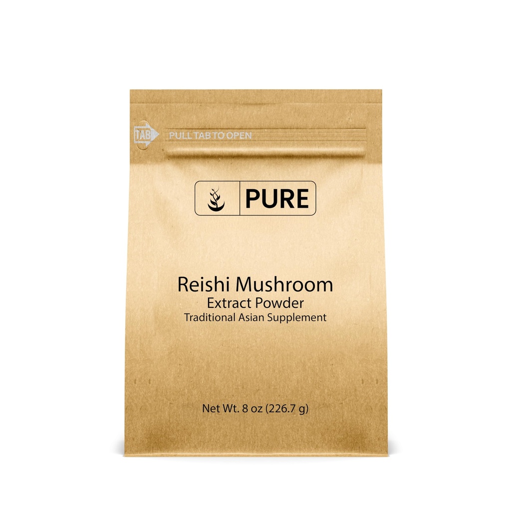 INGREDIENTE ORIGINALE REishi Mushroom (8oz) Lingzhi, Supliment tradițional, Non-GMO, Lab-Verified