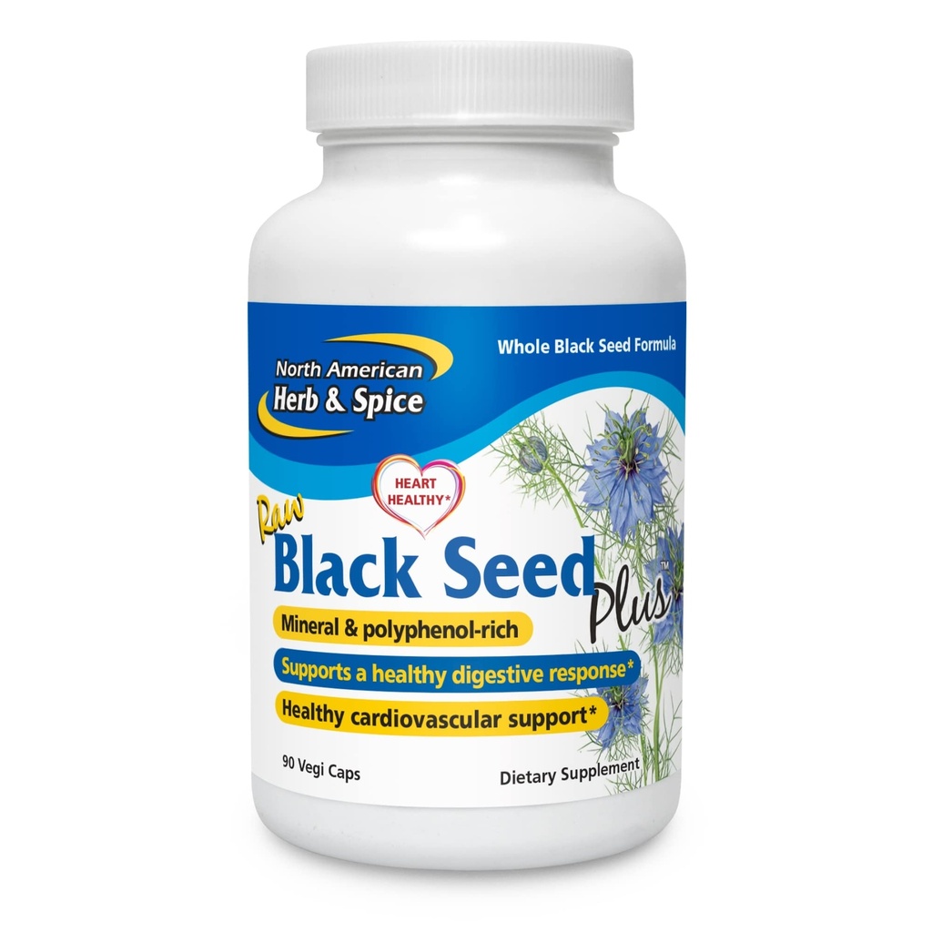 Nord-american Herb and Spice, Black Seed Plus, 90-VCaps