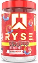 RYSE pulbere de pre-workout încărcat - Ring Pop Cherry - Daily Pre-workout pentru bărbați și femei cu 325mg Cafeina, Beta Alanine, și Citruline pentru Pump, Focus, și Energie - 30 Serviri