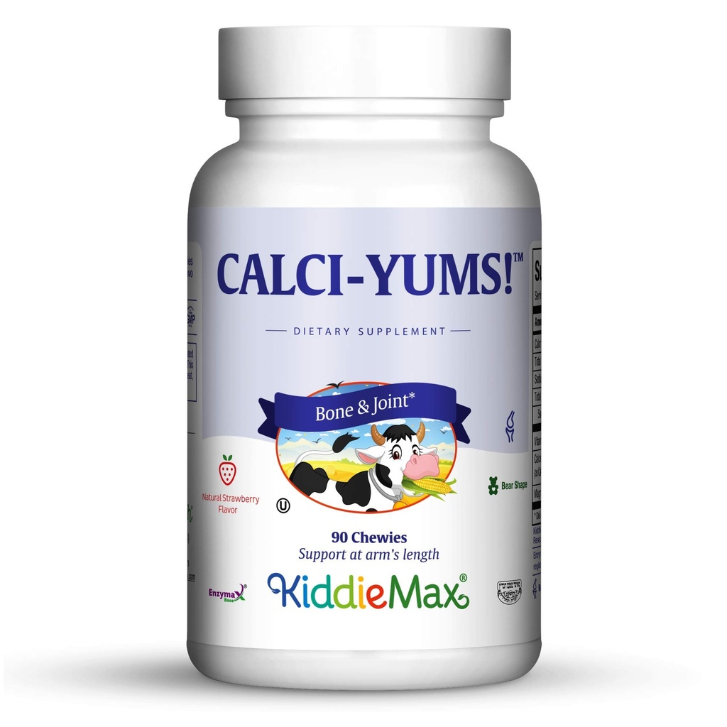 Maxi Health KiddieMax Calciu - CalciYum! - Aromat -Animal model Chewies - Kosher (90 Count)