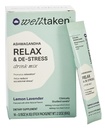 Ashwagandha Relaxați-vă & De-stress pulbere - Lemon Lavender 14ct Box - 600mg Ashwagandha, 200mg L-Theanine, Sfântul Basic 