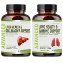 Lung Health & Immune Supplement - Lung Cleanse și Detoxifiere cu vitamine imune pentru plămâni mai buni, apărare imună, Plămâni clare și respirație profundă, inclusiv Quercetin & Cordyceps. Două luni de aprovizionare