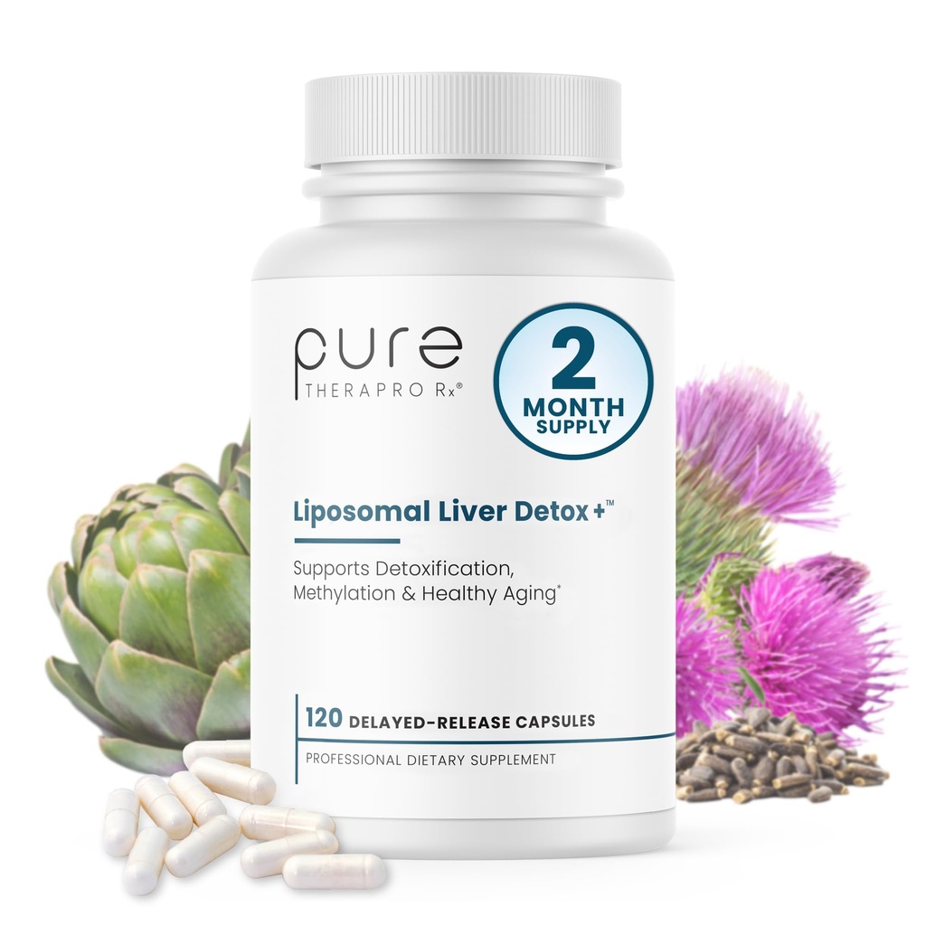 Pure Therapro Rx Liposomal Ficat Detoxifiere + 120 Acid-Resistant VCaps 