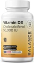 Balancebreens Vitamina D3 50000 UI, 60 Capsule vegetale - potenţă ridicată, susţine sănătatea imună şi osoasă - Săptămânal O dată